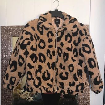 Leopard print jacket forever on sale new