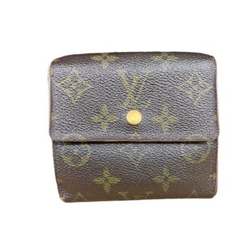 LOUIS VUITTON Monogram Canvas Trifold Wallet Brown