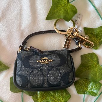 Coach Mini Nolita Bag Charm In Signature Chambray ch340 Size