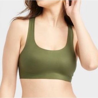 Auden Ivy Green Unlined Racerback Bralette Size L - $7 - From Mary jacquelyn