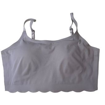 Danskin Intimates Grey Ribbed Bra Size Large - $11 - From Hannah