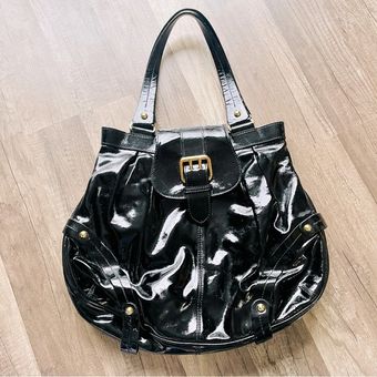 Dooney Bourke Black Patent Leather Shoulder Bag 76 From