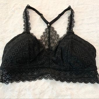 Auden Black Lace Lightly Lined Racerback Bralette - $14 - From Megan