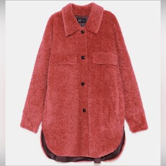 Zara trf sales teddy coat