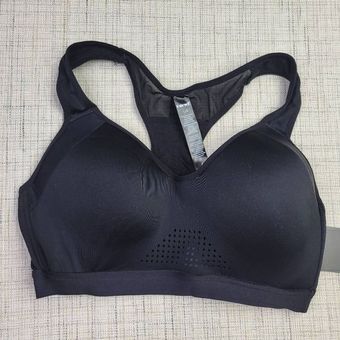 NWT Hind Molded Cup Moisture Wicking Black Sports Bra Size Large