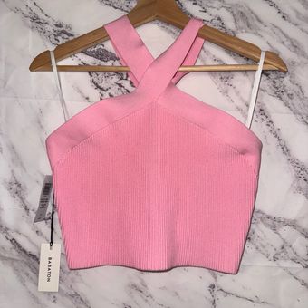 Aritzia Babaton Sculpt Knit Criss Cross Cropped Tank Size L - $45