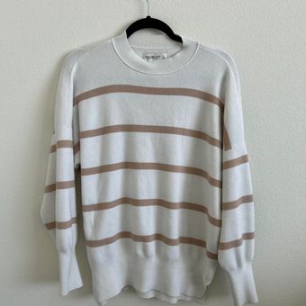 Abercrombie and shop fitch white sweater