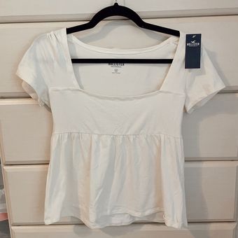 Hollister Flowy Top, Square Neck Top