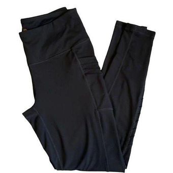 Tangerine Black Moto Leggings S Mesh Activewear - $17 - From