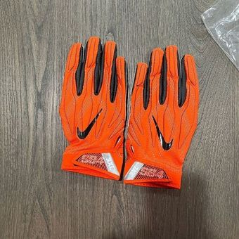 Nike Superbad 4 SB4 Padded Football Gloves NFL Team Issued Orange Black XL  3XL