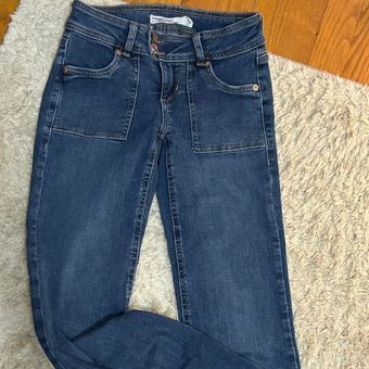 Garage Denim Low Rise Flare Jeans Size 0 - $50 - From Vivian