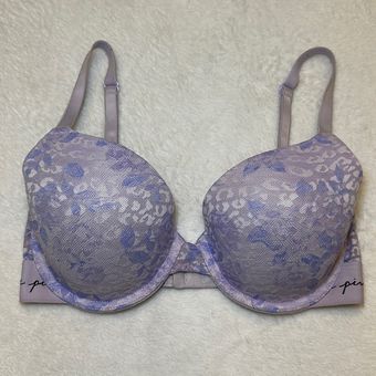 Victoria's Secret Wear Everywhere Push-Up Bra Size 32DD Gray New 