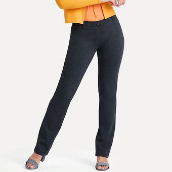 Betabrand BETABRAND Straight Leg Classic Dress Yoga Pants Black Medium