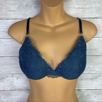 Victoria's Secret Very Sexy Uplift Plunge Bra Blue Size undefined - $18 -  From Holly