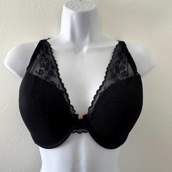 Natori Bra Womens 34G Black Cherry Blossom Convertible Lace Plunge Size  undefined - $31 - From Kristen