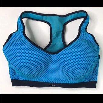 Victoria's Secret Victoria Secret Sport Blue Fishnet Sports Bra Size 34D -  $20 - From Sunny