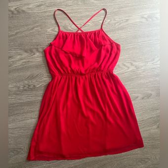 No Boundaries Size XL Red Dress With Cross Back - $16 - From Loren