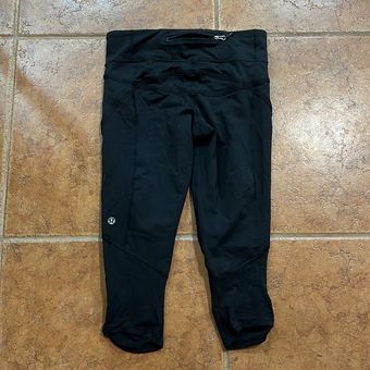 Lululemon Black Ruched Reflective leggings size 4 - $45 - From Lulu