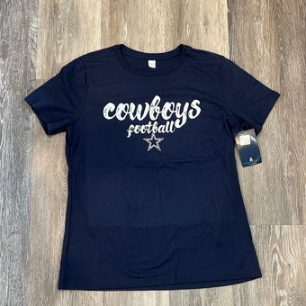 NFL Team Apparel Dallas Cowboys T-shirt Blue Size L - $18 (43