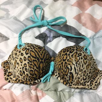 LEOPARD PUSH UP BIKINI TOP