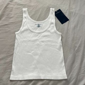 Brandy Melville White sheena tank Size undefined - $22 New With Tags - From  Kimberly