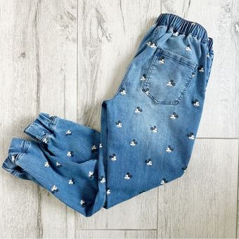 Disney Parks Mickey Mouse Denim Joggers Blue - $35 - From Katherine