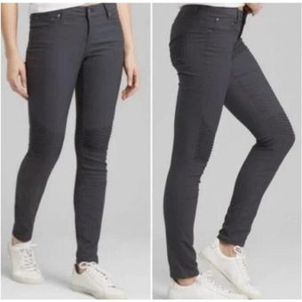 prAna Womens 6 Brenna Moto Style Pant Dark Gray Outdoor Hiking Stretch  Skinny - $26 - From Adelai