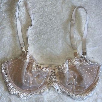 Buy Victoria's Secret Gold Embroidered Demi Unlined Demi Bra from