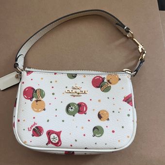 Coach Nolita 15 With Ornament Print C7404 White Size One Size