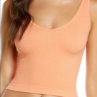 Free People, Tops, Intimately Free People Melon Ribbed Brami Tank Top