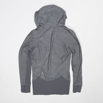 Lululemon Women's Daily Practice Full Zip Athletic Hooded Jacket Heathered  Slate Size 6 - $77 - From Galore