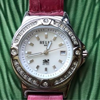 Relic Wet date watch with leather strap 23 From Christine