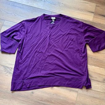 Ava & Viv Ava Viv Sweatshirt Top 3X Purple Long Sleeve Soft Crew Pullover  Womens Plus - $17 New With Tags - From Alexis