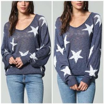 blank paige star sweater