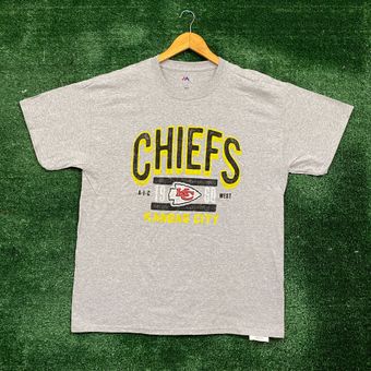 Majestic Kansas City Chiefs T-shirt size large Gray - $25 - From Spiral