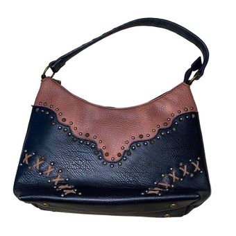 Studded Embroidered Clutch Purse