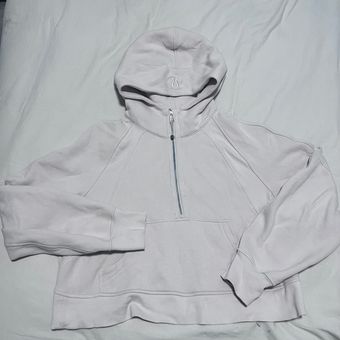 Lululemon Scuba Oversized Half-Zip Hoodie White Opal Size M