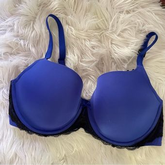 Torrid Blue Black Lace Sexy T Shirt Bra Underwire lightly padded 40D 40 D  new Size undefined - $25 New With Tags - From Jenny
