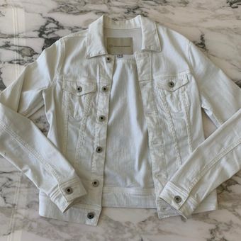 ag robyn white denim jacket