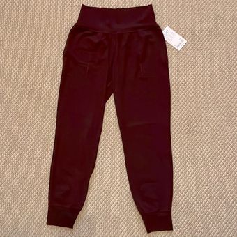 Athleta Salutation Jogger Size Medium Color Spiced Cabernet - $70