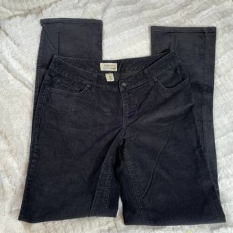 St. John's Bay Black Corduroy Pants 6 Small Classic Fit Straight Leg - $9 -  From bria