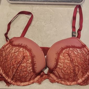  Victorias Secret Dream Angels Push Up Bra, Padded, Plunge  Neckline, Lace, Bras For Women, Pretty Blossom