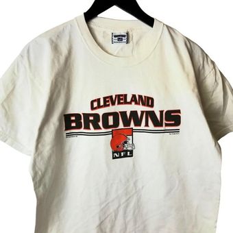 Lee 2000 Vintage Cleveland Browns NFL T Shirt Y2K 00's Graphic Tee White  Large L - $36 - From The