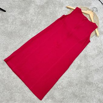 St. John Collection Santana Knit Scoop Neck Knee-Length Dress