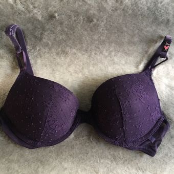 Victoria's Secret NWT Purple Lace Push-Up Bra 34B Size 34 B - $10