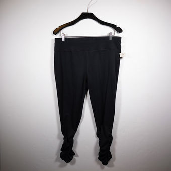 Sweaty Betty NEW All Day 7/8 Crop Length Rouche Hem Athletic Leggings Black  XL - $56 - From Galore