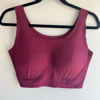 Rhonda Shear maroon Wireless Bra Top 1X Pink - $15 - From Jennifer