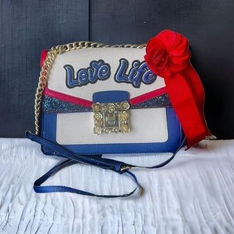 ALDO Love Life red white and blue crossbody bag 49 From