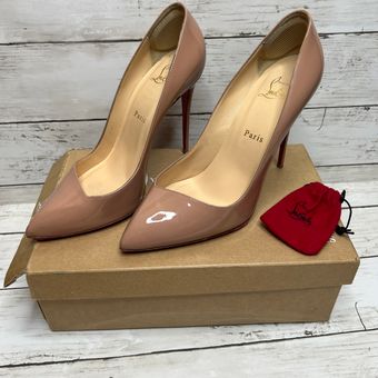 Women's Christian Louboutin Nude Heels