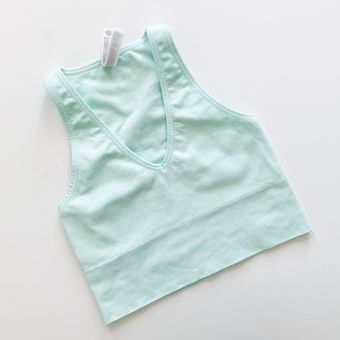 Athleta Aurora Seamless Crop Ribbed Tank Blue - $20 (59% Off Retail) - From  Sydney